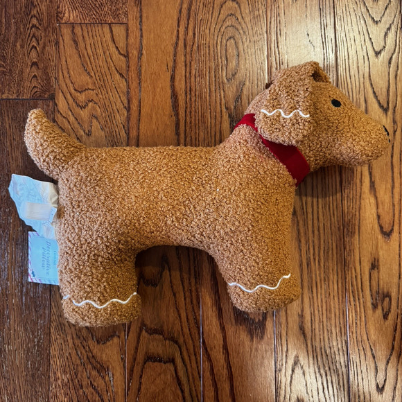 NEW Target Bullseye Gingerbread Dog Pillow Christmas Cottage Core Holiday 2025 - Picture 2 of 16